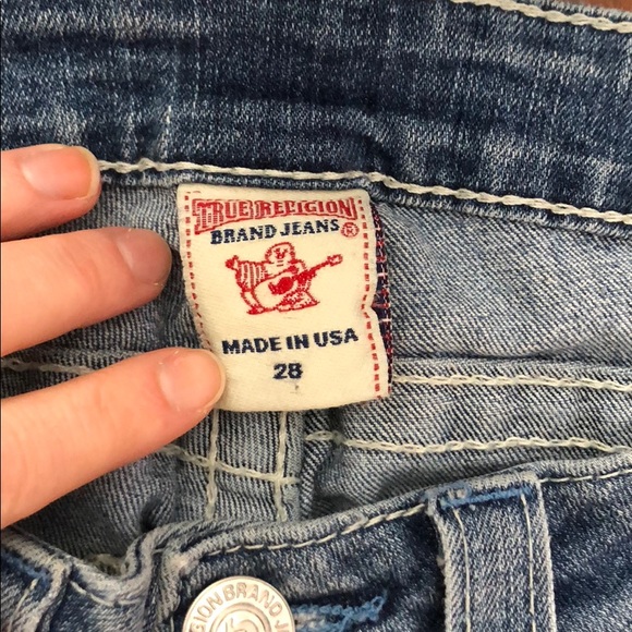 True Religion Bootcut Jeans with Aztec Detailing - Picture 5 of 8